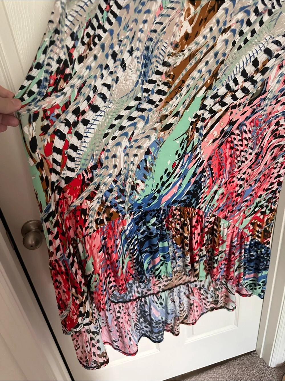 new directions Multicolor Sleeveless Printed Maxi Dress